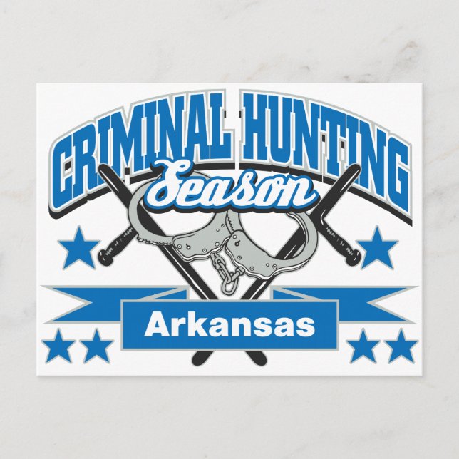 Carte Postale Saison de chasse criminelle Arkansas (Devant)