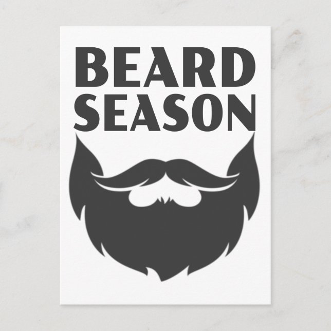 Carte Postale Saison de la barbe (Devant)