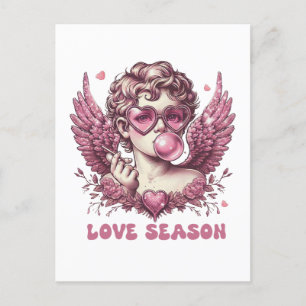 Carte Postale Saison de l'amour de la Saint-Valentin