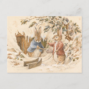 Carte Postale Saison d'hiver de Beatrix Potter