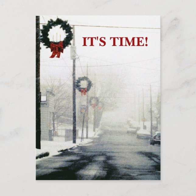 Carte Postale Saison d'hiver Promotions Rendez-vous Rappel PC (Devant)