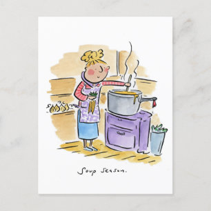 Carte Postale Saison Soupe