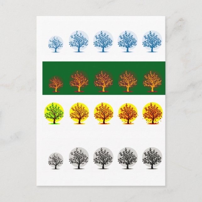 Carte Postale saisons (Devant)
