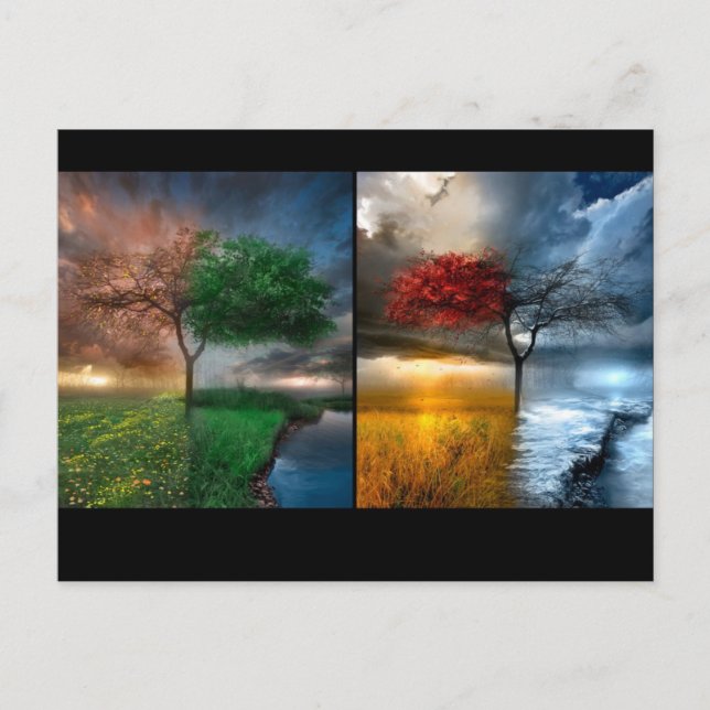 Carte Postale Saisons (Devant)