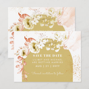 Carte Postale Saisons Automne Plus Terre Boho Floral Mariage SAV