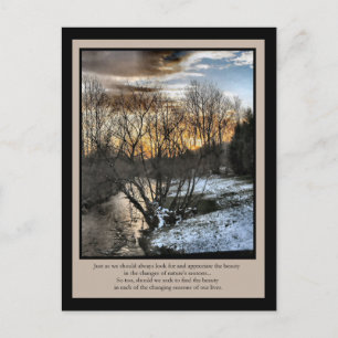 Carte Postale Saisons de cadeaux inspirationnels de nos vies