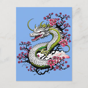 Carte Postale Sakura Dragon
