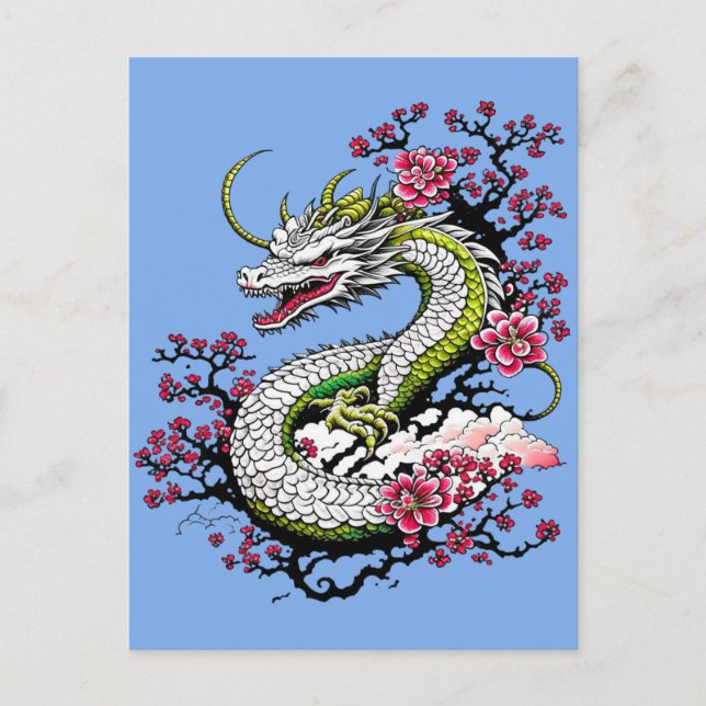Carte Postale Sakura Dragon (Devant)
