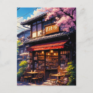Carte Postale Sakura Kissa - Café aux fleurs de cerisier