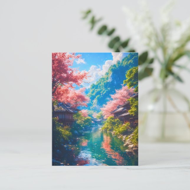 Carte Postale Sakura Utsuru Seiryū  (Debout devant)