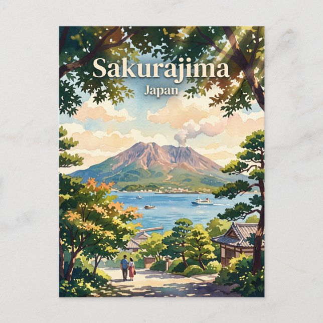 Carte Postale Sakurajima Japon (Devant)