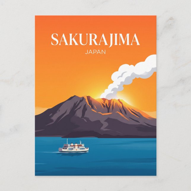 Carte Postale Sakurajima Japon (Devant)