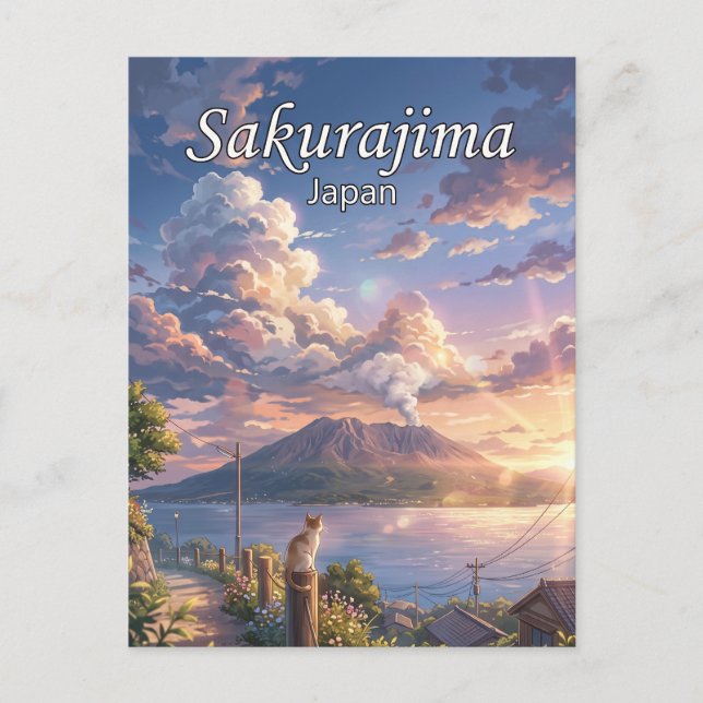 Carte Postale Sakurajima Japon (Devant)
