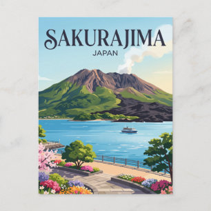 Carte Postale Sakurajima Japon