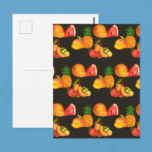 Carte Postale Salade colorée de fruits d'été
