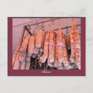 Carte Postale Salami italien