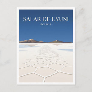 Carte Postale Salar de Uyuni Bolivie