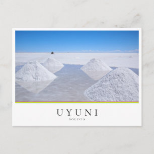 Carte Postale Salar de Uyuni salines en Bolivie