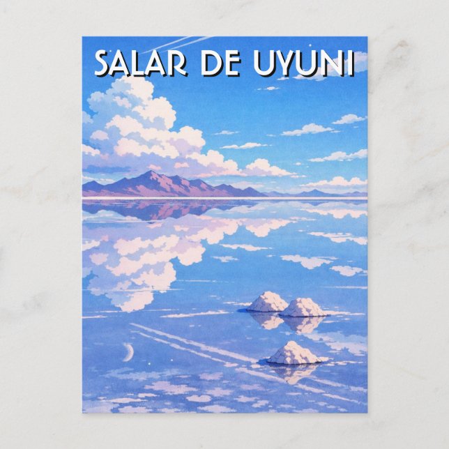 Carte Postale Salar d'Uyuni Marais salant d'Uyuni (Devant)