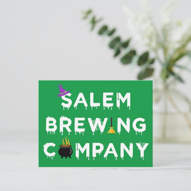 Carte Postale Salem Brewing Company White (Debout devant)