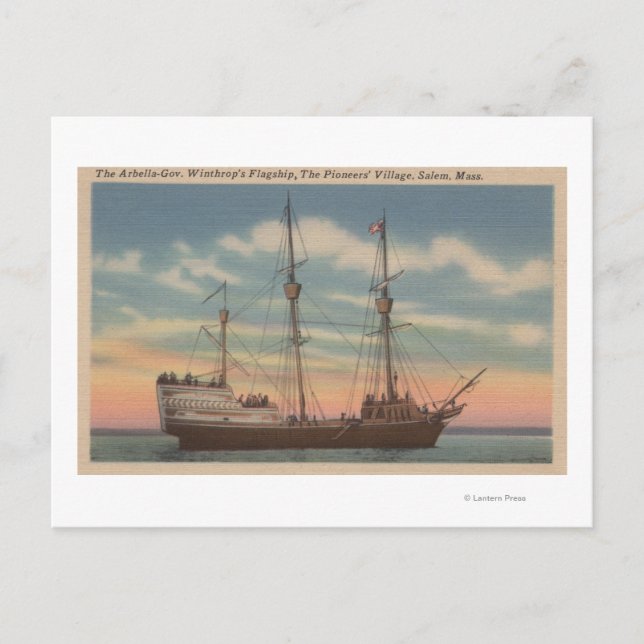 Carte Postale Salem, MA - Vue de Arbella du Capt Winthrop (Devant)