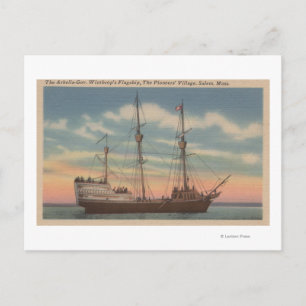 Carte Postale Salem, MA - Vue de Arbella du Capt Winthrop