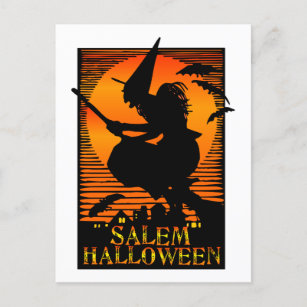 Carte Postale Salem MA Witch