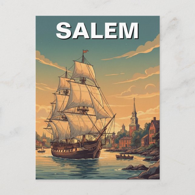 Carte Postale Salem Massachusetts Postcard (Devant)