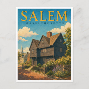 Carte Postale Salem Massachusetts Witch House GeoSaga