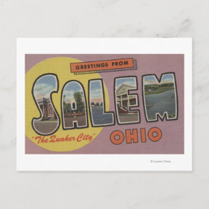 Carte Postale Salem, Ohio (La Cité des Quakers)