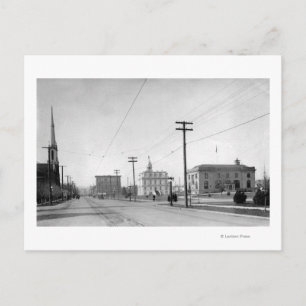 Carte Postale Salem, OR Town View State Street Photographie