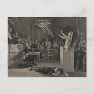 Carte Postale Salem Witch Trial Illustration