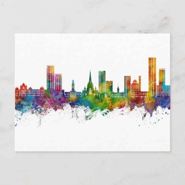 Carte Postale Salford Angleterre Skyline (Devant)