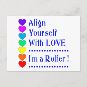 Carte Postale S'aligner avec l'amour - Je suis un Rolfeur