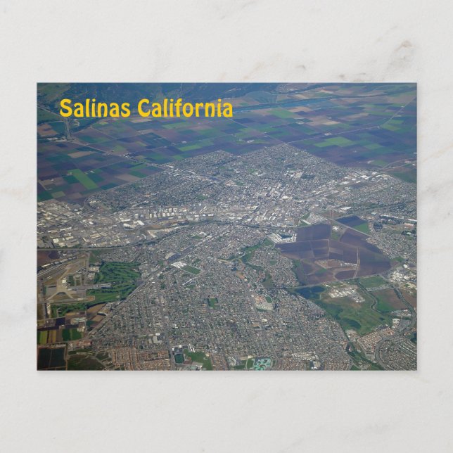 Carte postale Salinas, Californie - Vue aérienne (Devant)