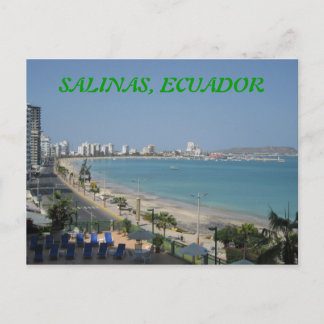 CARTE POSTALE SALINAS, ÉQUATEUR