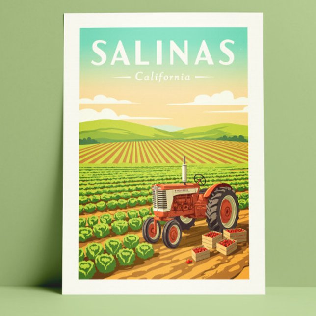Carte Postale Salinas vintage Californie (Créateur téléchargé)