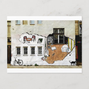 Carte Postale salle d'art murale