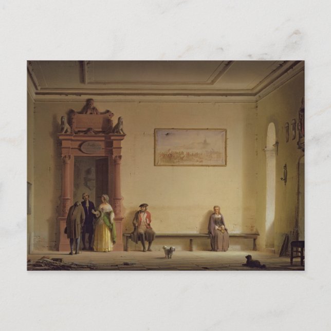 Carte Postale Salle d'attente, 1857 (Devant)