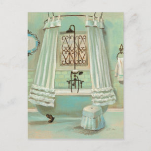 Carte Postale Salle de bain à l'ancienne