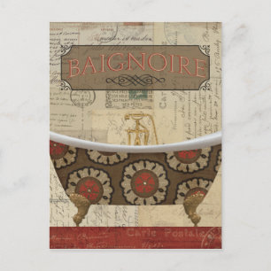 Carte postale Salle de bain française