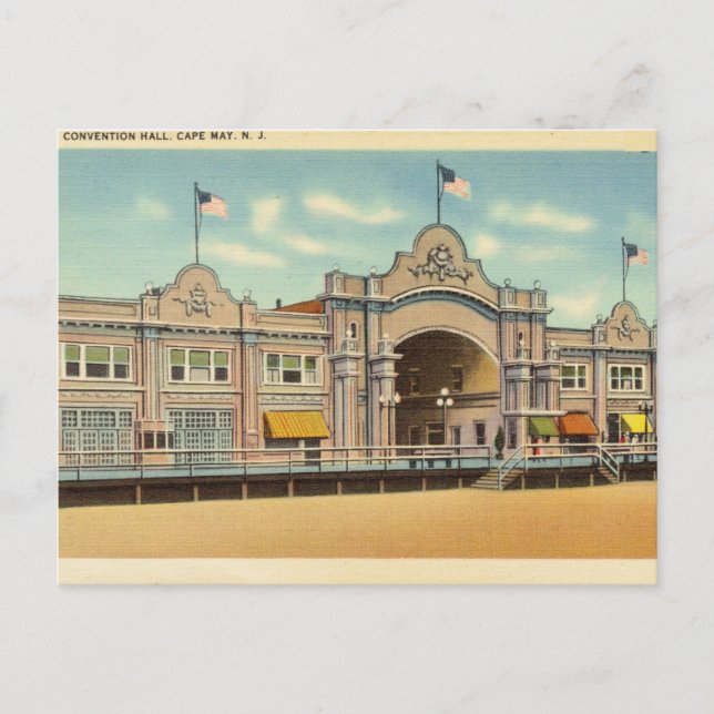 Carte Postale Salle de convention, Cape May, New Jersey (Devant)