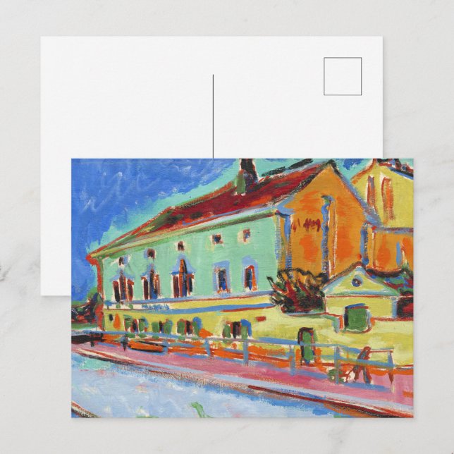 Carte Postale Salle de danse Kirchner Bellevue Art expressionnis (Devant / Derrière)