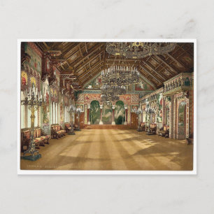 Carte Postale Salle de musique, Château de Neuschwanstein, Haute