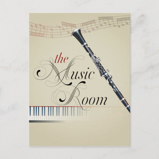 Carte Postale Salle de musique Clarinet (Devant)