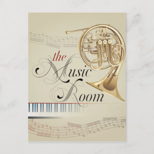 Carte Postale Salle de musique de la Horn française