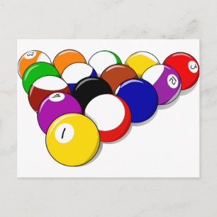 Carte Postale Salle De Piscine Balls Rack Em Sports Loisirs Bill