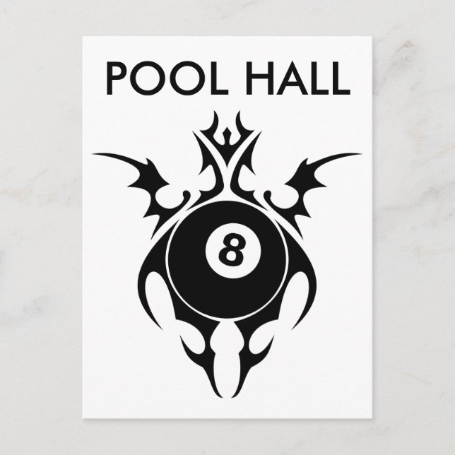 Carte Postale salle de pool tribale (Devant)