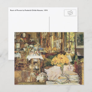Carte Postale Salle des Fleurs de Childe Hassam, Art Vintage