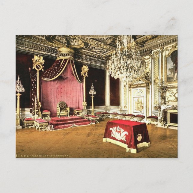 Carte Postale Salle du trône, Palais de Fontainebleau, Paris (Devant)